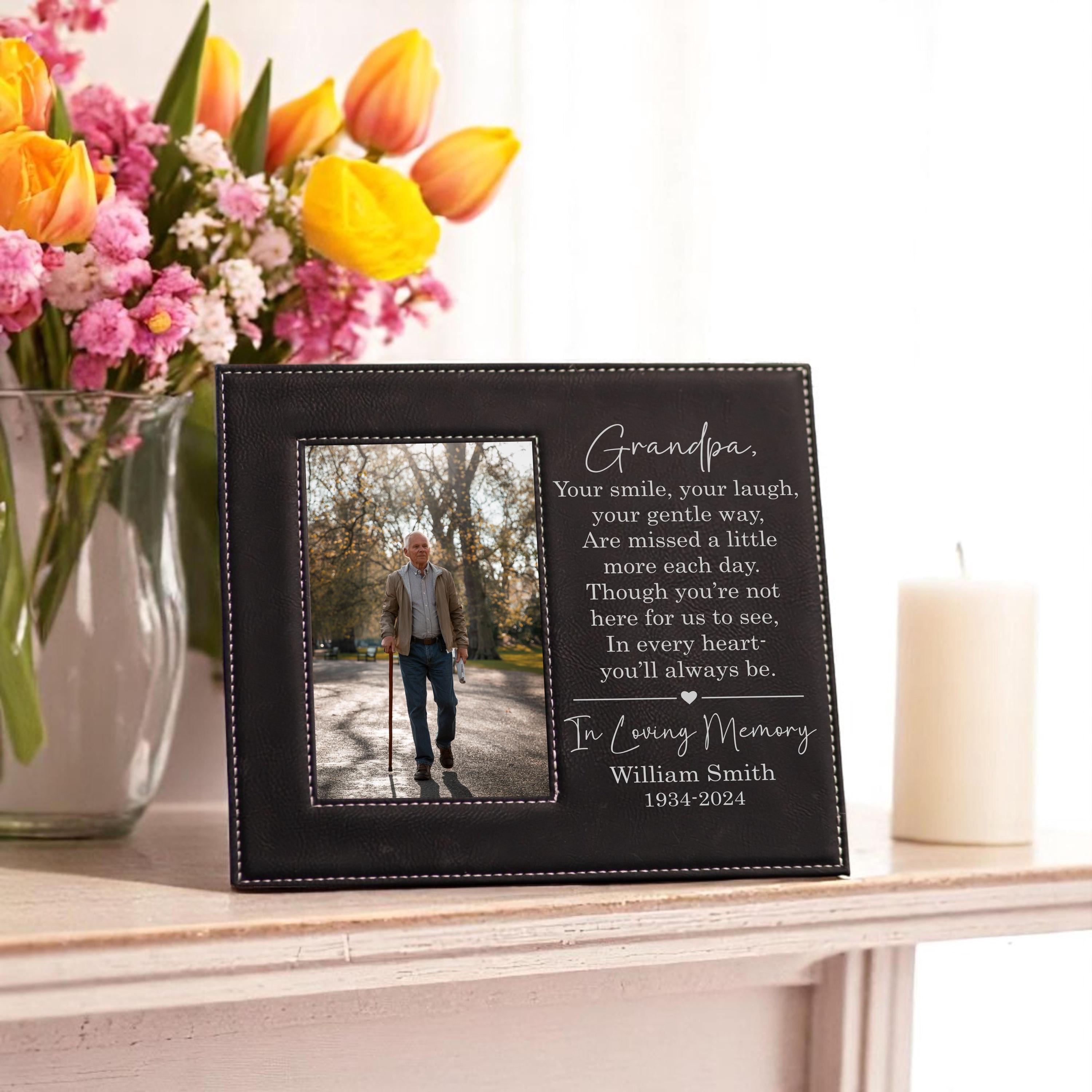 Memorial Picture Frame for Loss of Loved One – Personalized in Loving ...