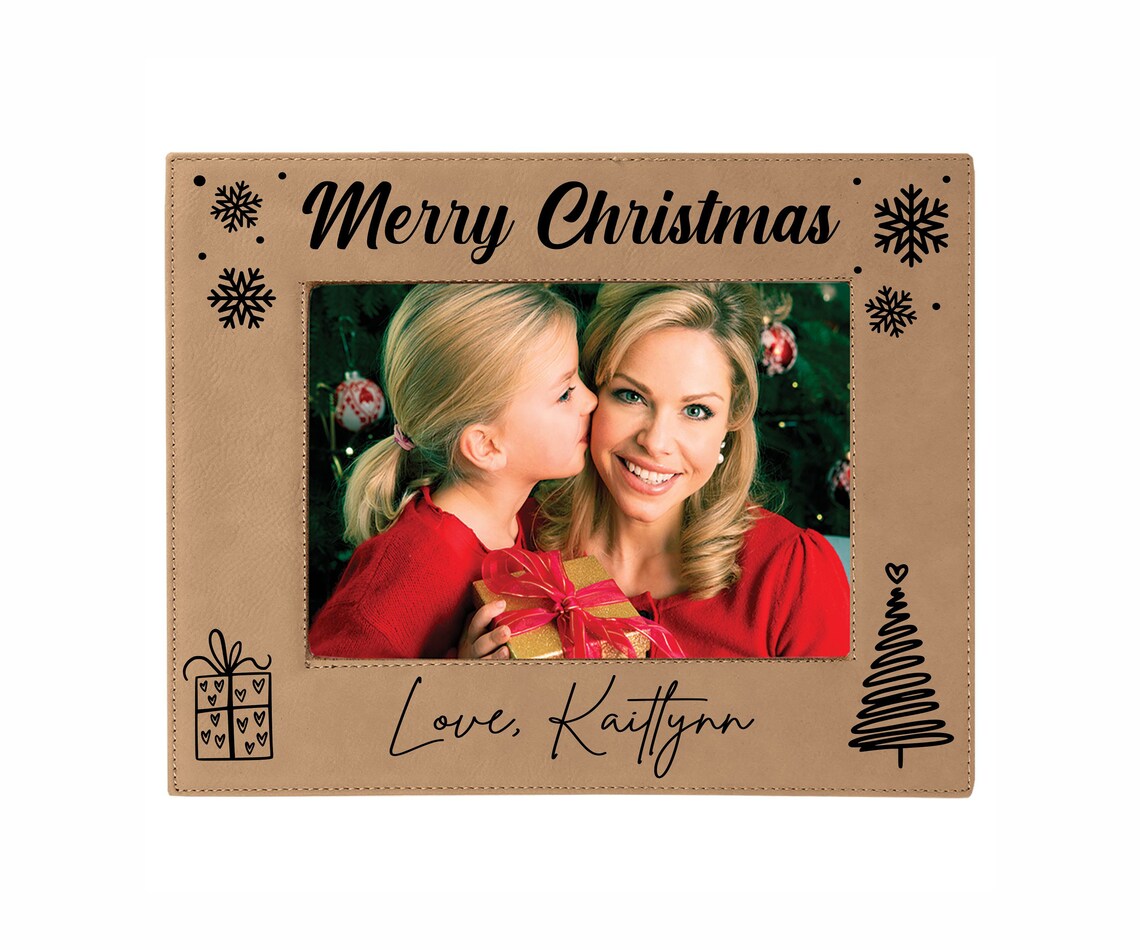 Personalized Christmas Picture Frame First Christmas Wall Etsy