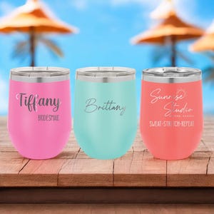 Custom Wine Tumbler, Bridesmaid Gift, Bridesmaid Proposal, Personalized Wine Glasses, Custom Wine Glasses, Personalized Wine Tumbler