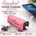 Personalized Power Bank, Leather Power Bank 2200mAh, Travel Phone Charger, Battery Pack, Portable charger, Gift for him, Gift for her,