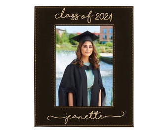 Graduation Picture Frame, High School Graduation Gift for Her, Gift for him, College Graduation, Personalized Photo Frame, Class of 2024