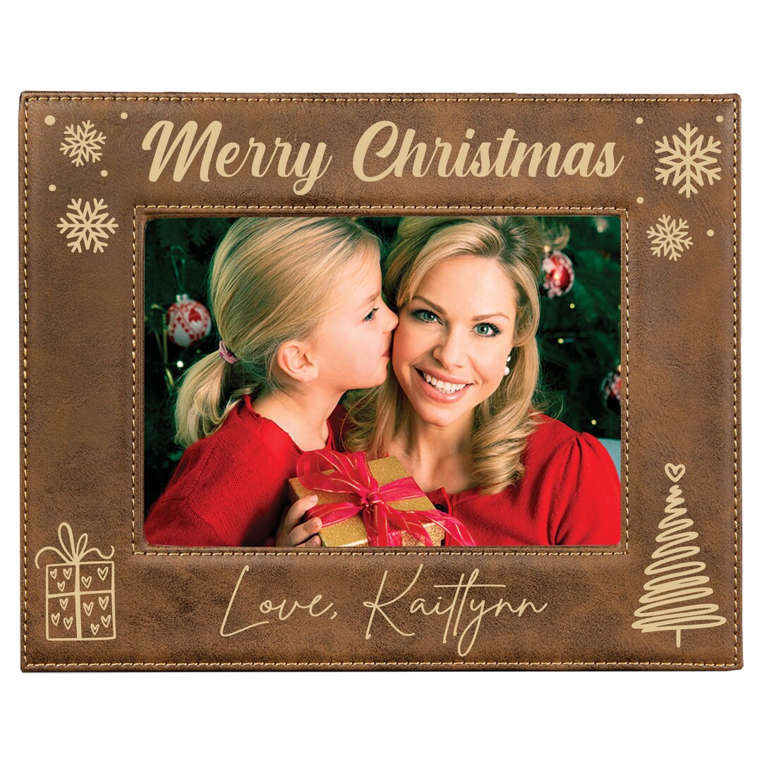 Personalized Christmas Picture Frame First Christmas Wall Etsy