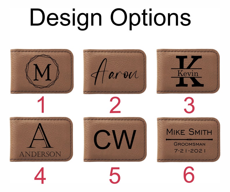 Groomsmen Money clip, Groomsmen Gifts, Personalized Money Clip, Custom Money Clips, Engraved Money Clip, Minimalist Gift Money Clip image 2