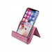 Leather phone stand for desk, personalized iphone holder, tablet stand in multiple colors. Engraved ipad gift for her, iphone stand 