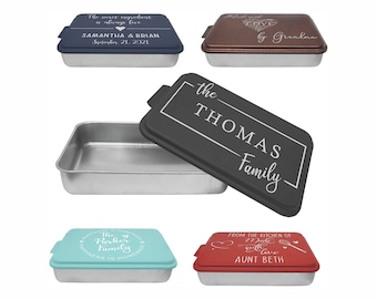 Personalized Cake Pan, Custom Engraved Cake Pan,  Aluminum Cake Pan, Mothers Day Gift For Her, Baking Pan, Housewarming, Kitchen Gift