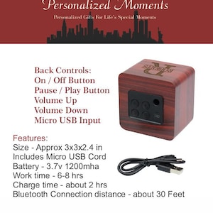 Groomsmen Gifts, Personalized Bluetooth Speaker, Portable Bluetooth ...