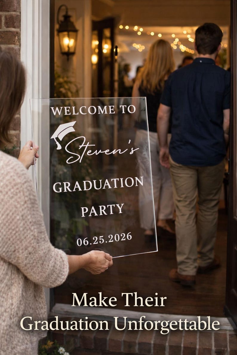 Graduation Welcome Sign With Name, Personalized Class of 2026 Party ...