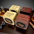 Personalized Bluetooth Speaker – Mini Wood Speaker for Groomsmen Gifts – Portable and Rechargeable Audio Gift - Custom Designs Available