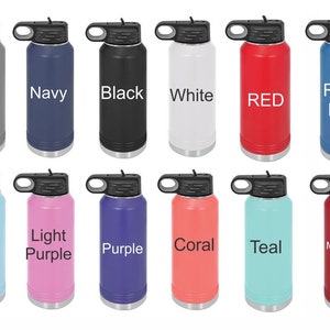 Water bottle color chart.