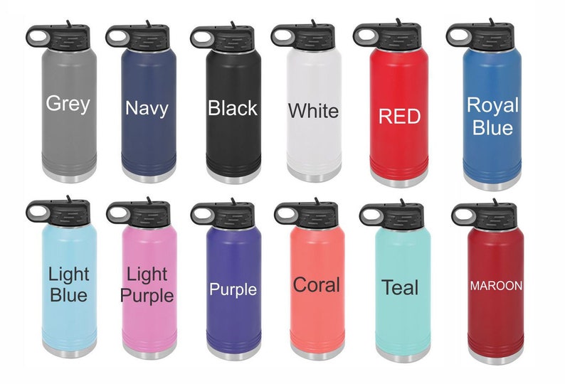 Water bottle color chart.