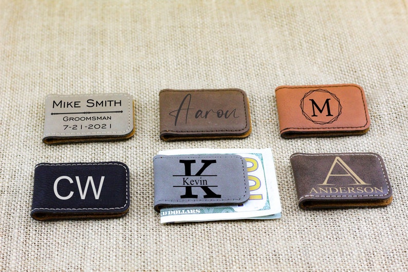 Groomsmen Money clip, Groomsmen Gifts, Personalized Money Clip, Custom Money Clips, Engraved Money Clip, Minimalist Gift Money Clip image 7