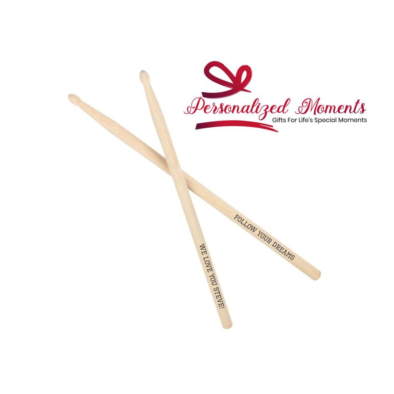 Personalized Drumsticks 1 Pair of Custom Maple Drum sticks Etsy