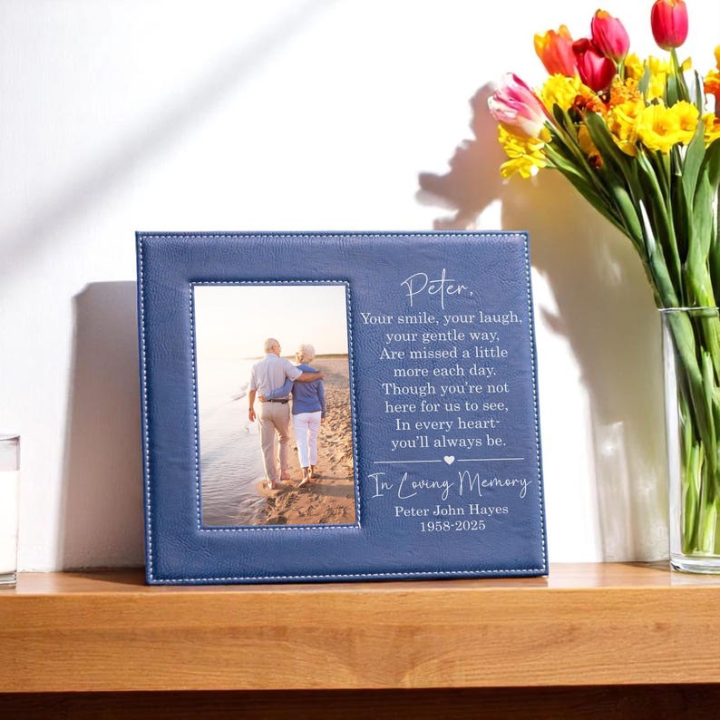 Memorial Picture Frame for Loss of Loved One – Personalized in Loving ...