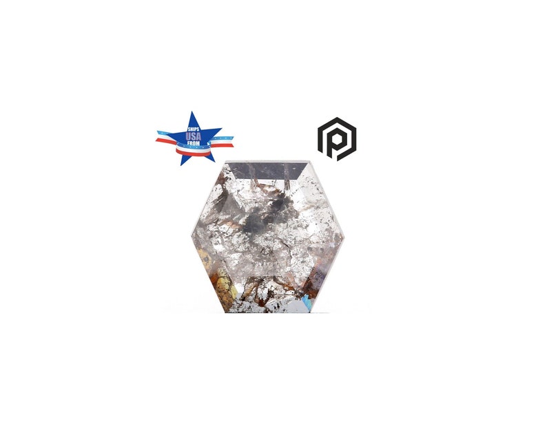 1.05ct Hexagon Rose Cut Salt and Pepper Diamond