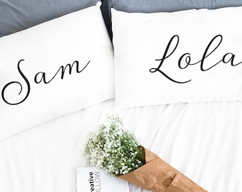 His hers pillowcases | Etsy Just Married Pillowcases £22.00 from
