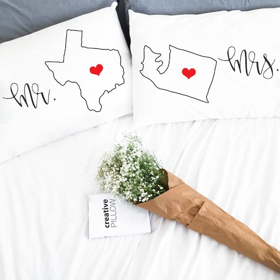 Long Distance Relationship Boyfriend Gift Pillow Case Love Etsy
