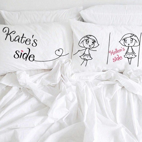 Lesbian Personalized Pillow Lesbian Wedding Gift Mrs and image
