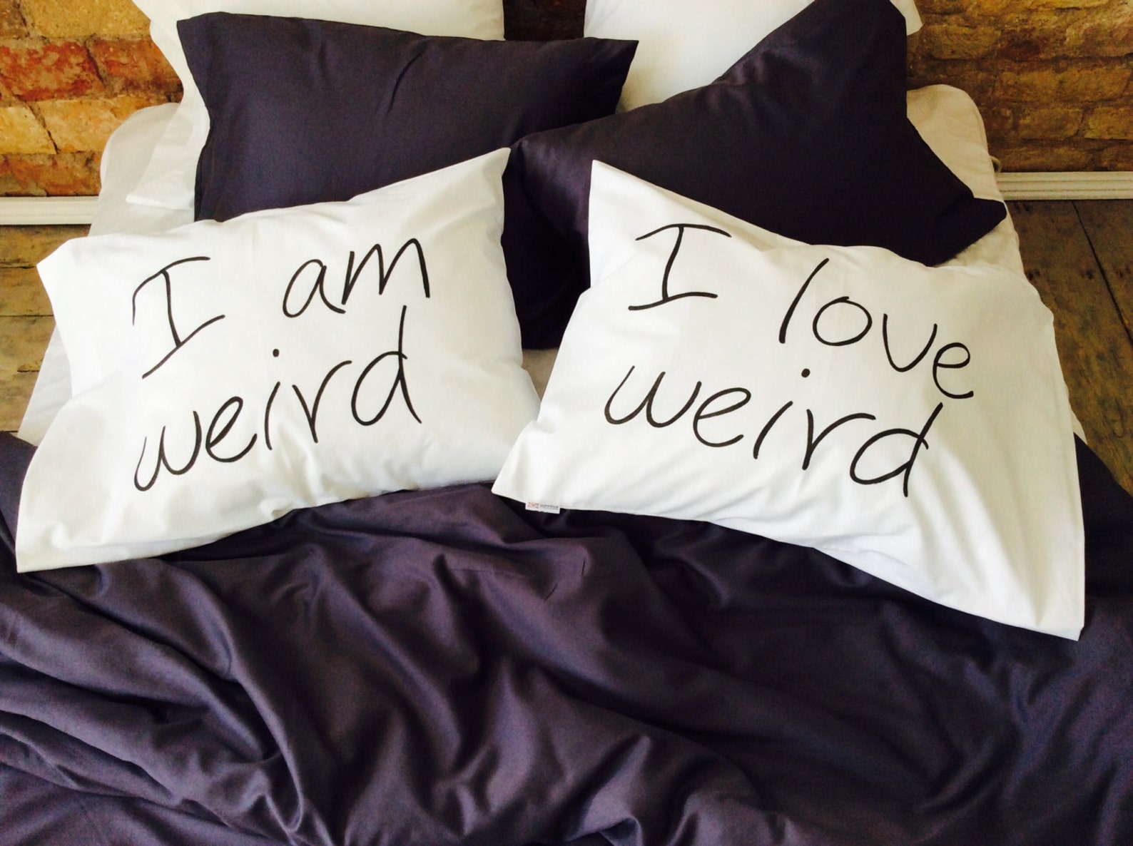 I Am Weird I Love Weird Pillow Cases Couples Pillowcases for Etsy