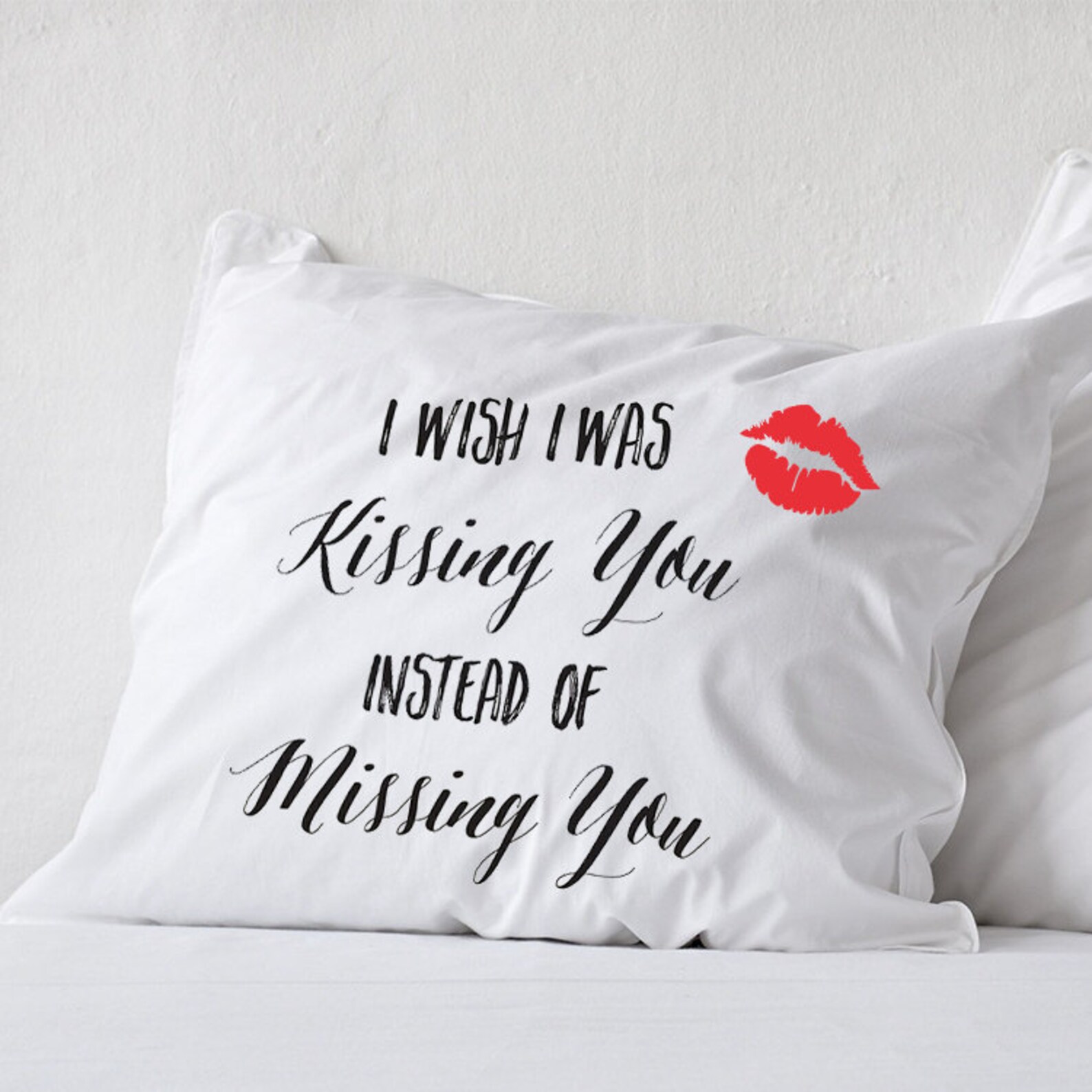 Long distance relationship Pillow Missing You I Miss You Gift image 0.