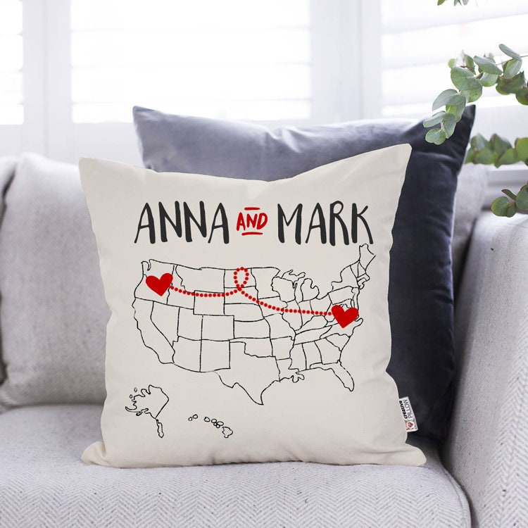 Gift for Boyfriend Long Distance Pillow Case Personalized Etsy