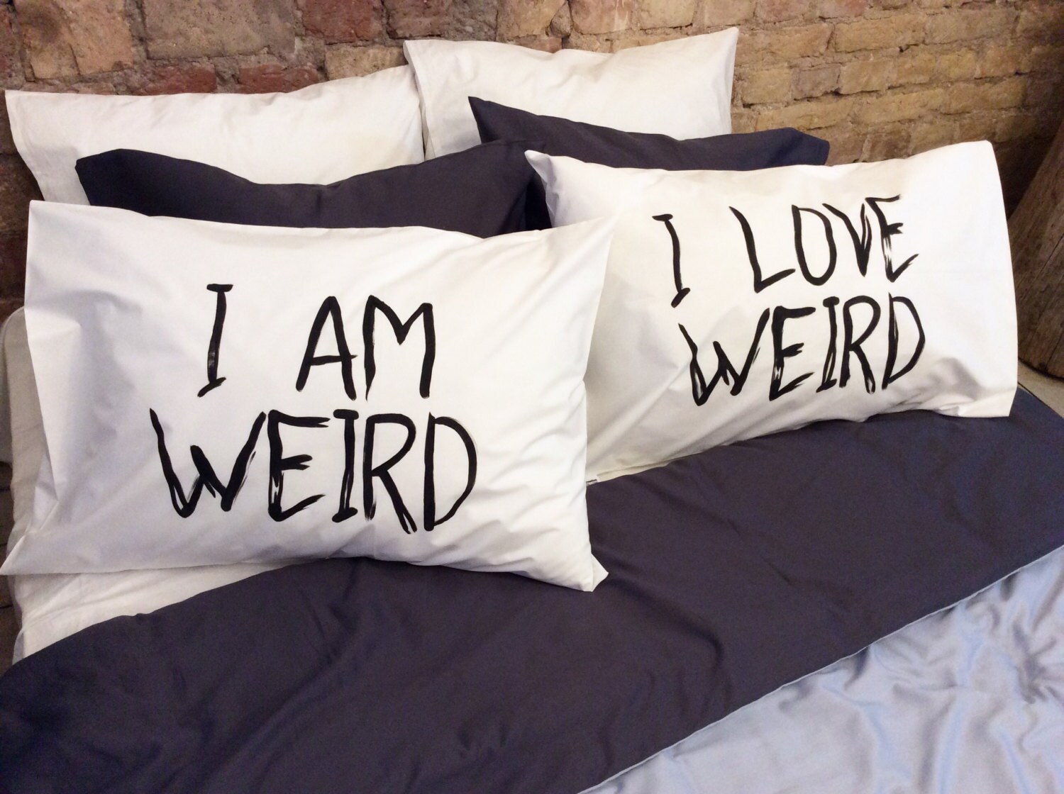 I am Weird I Love Weird Pillow Cases Couples Pillowcases For Etsy