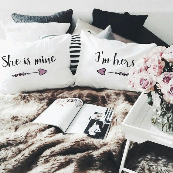 Gifts for Lesbian Girlfriend Lesbian Couples Gift Hers and Hers Gifts Lesbian Wedding Gifts Lesbian Gifts BoldLoft Lesbian Pillowcases