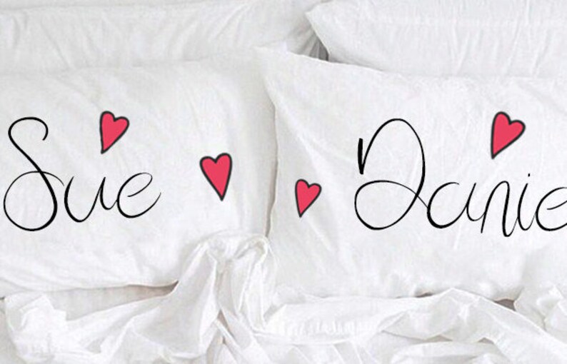 Personalized Name Couple Pillow Boyfriend Husband Girlfriend Etsy