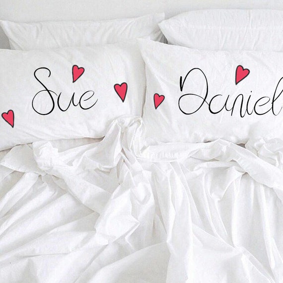 Personalized Name Couple pillow Personalized Name Couple Pillowcases