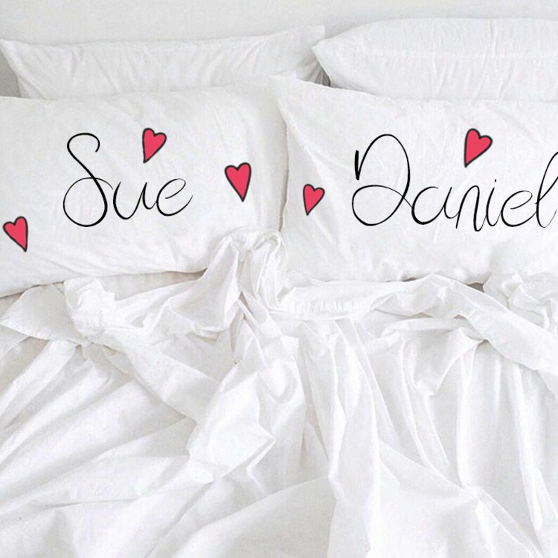 Personalized Name Couple Pillow Boyfriend Husband Girlfriend Etsy