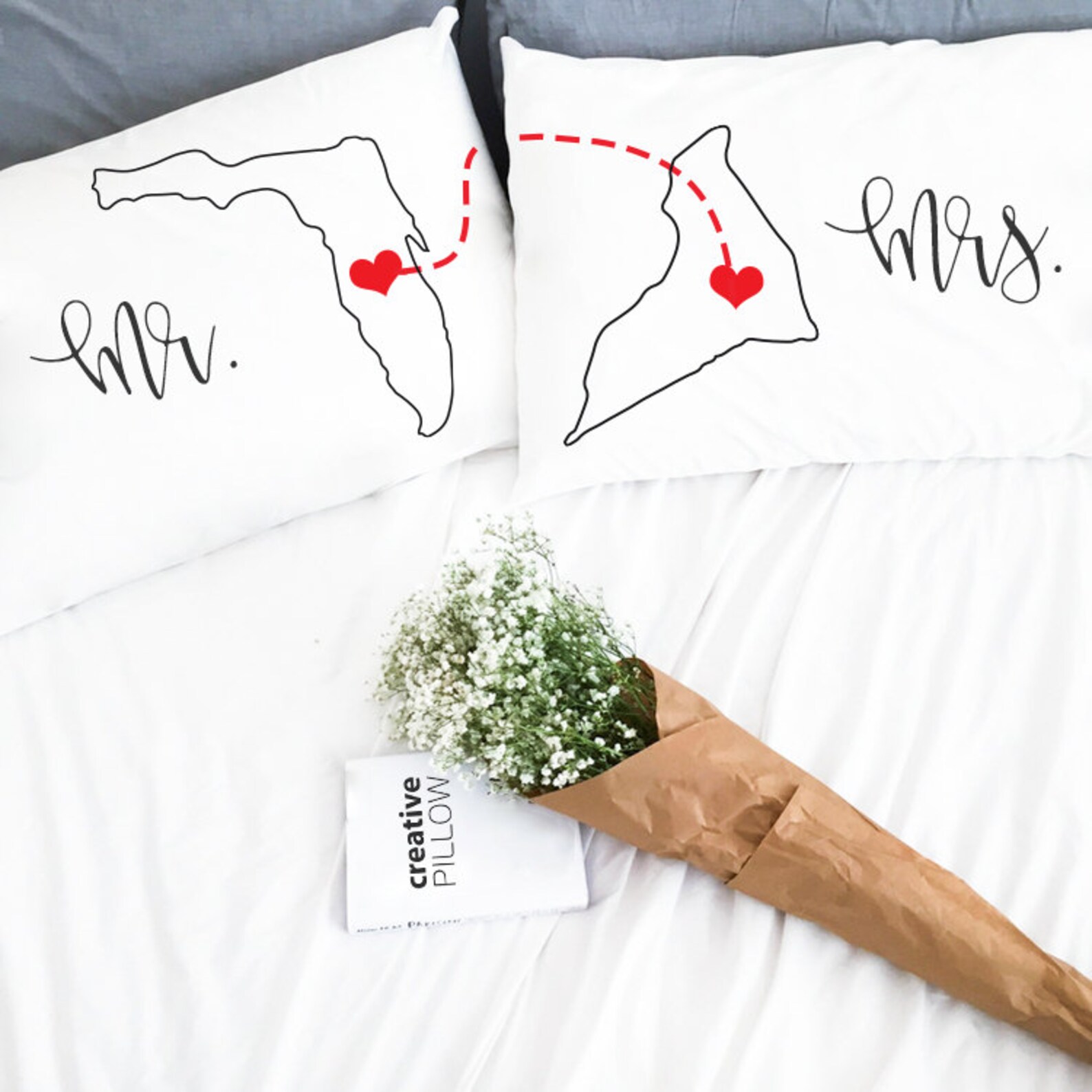 Long distance Relationship Pillow Boyfriend Gift Case Love Etsy