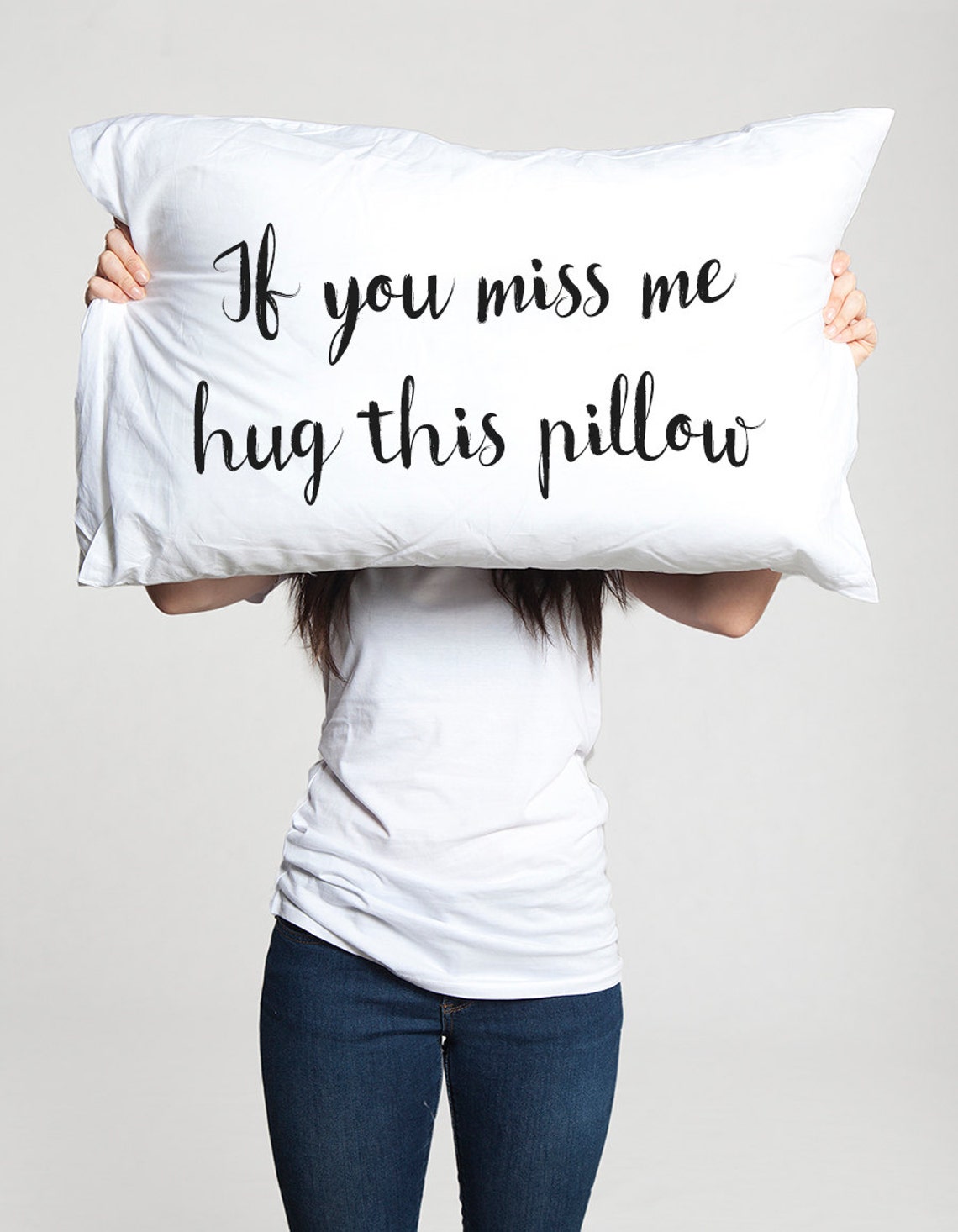 Long Distance Relationship Gift Pillow Case Boyfriend Love Etsy