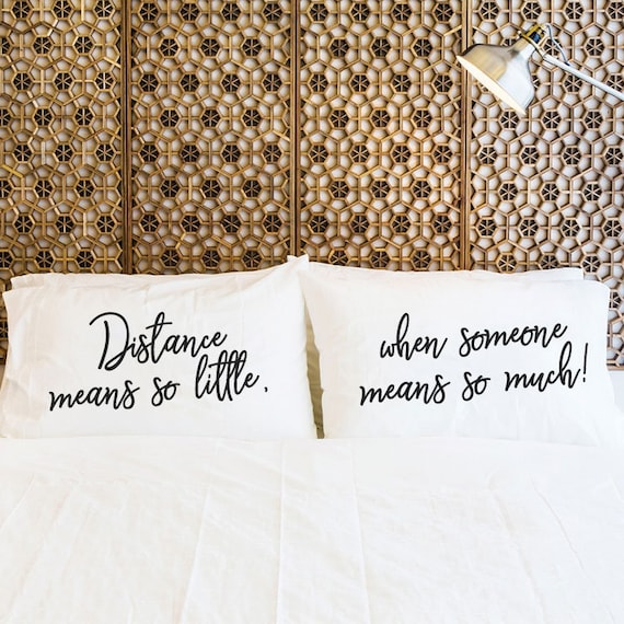 couple pillowcases long distance