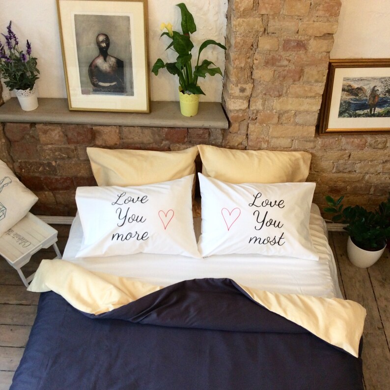 Wedding Cushion Cover Couple Pillowcases Engagement Gift Etsy
