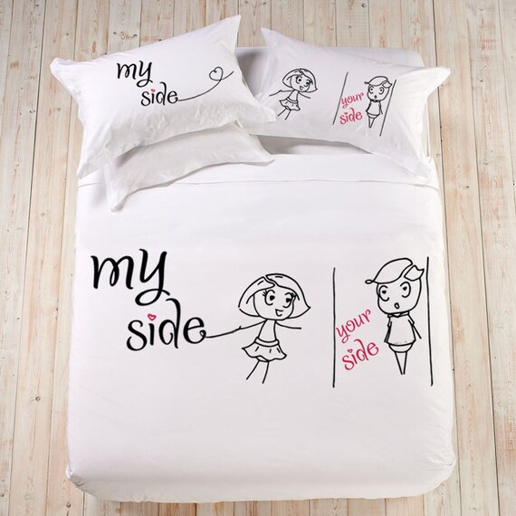 Organic Cotton Or Sateen Bedding Set Duvet Cover King Queen My Etsy