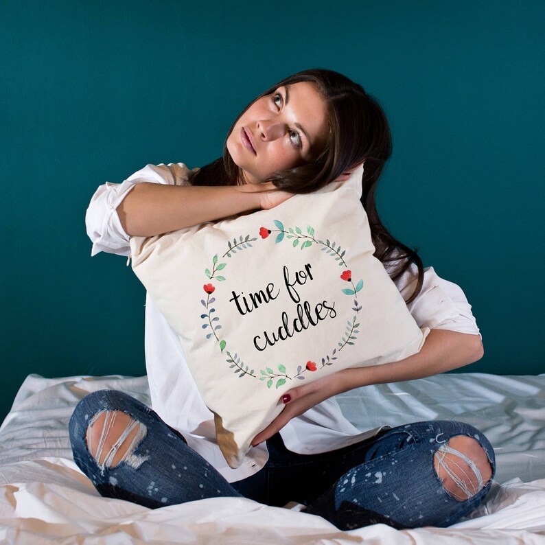 Cute Quotes Gifts Pillow With Text Cuddle Gifts Message Gifts Etsy UK