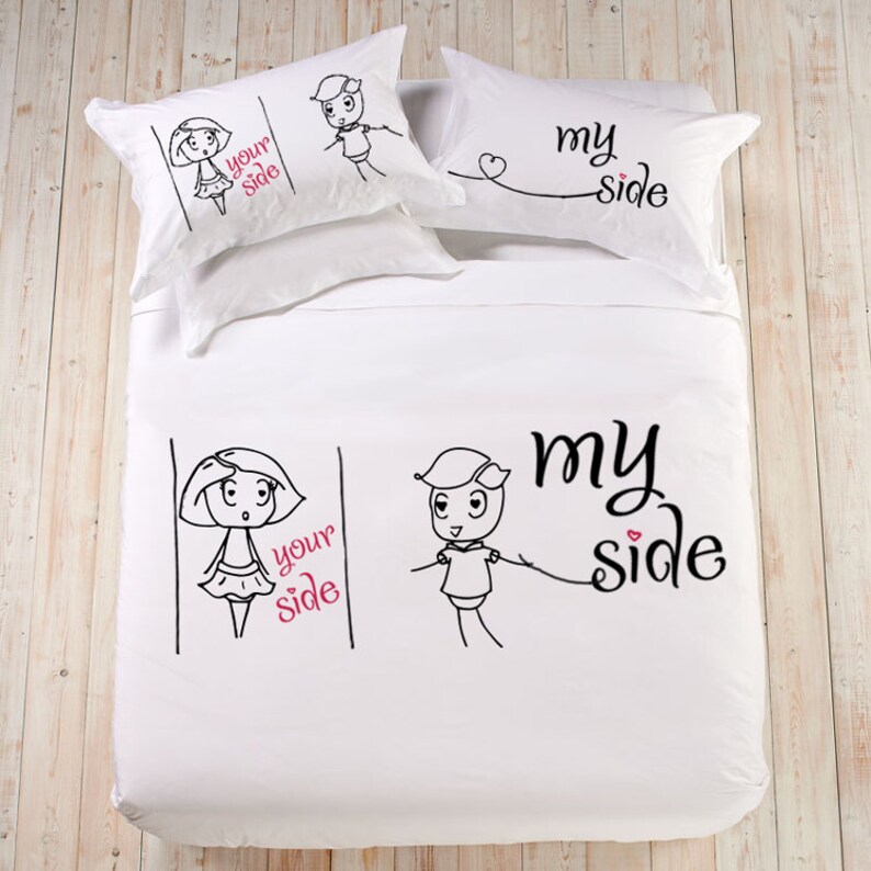 Bedding Set Cotton Anniversary Gift For Couple Duvet Cover Image 0