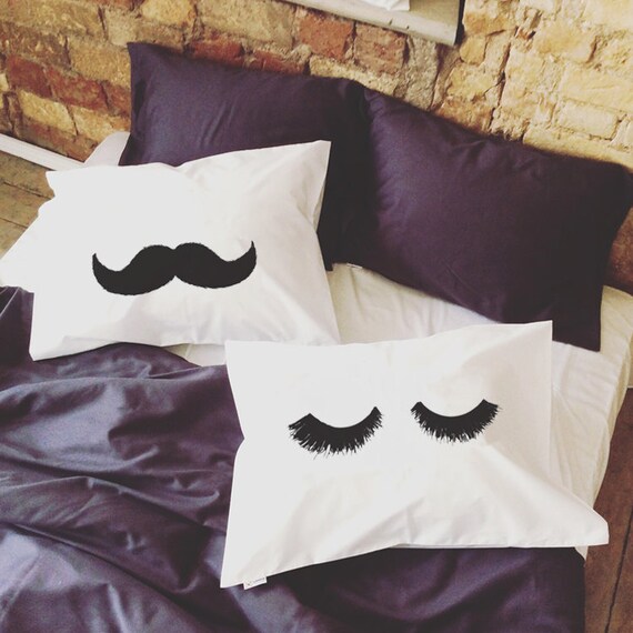 Personalized Couple Pillowcases His Her Couple Pillowcases Etsy