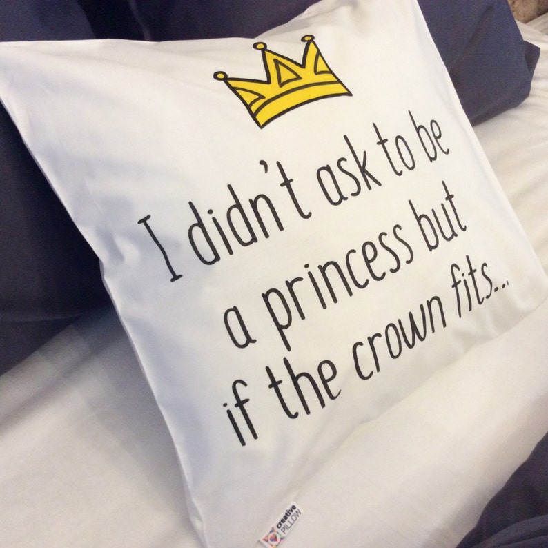 Pillow Girlfriend Funny Love Gift Friendship Friend Princess Etsy