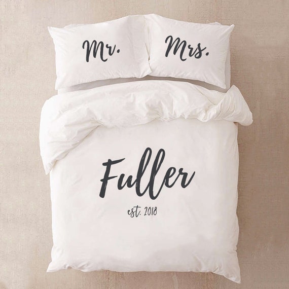 Established Duvet Cover Wedding Gift 