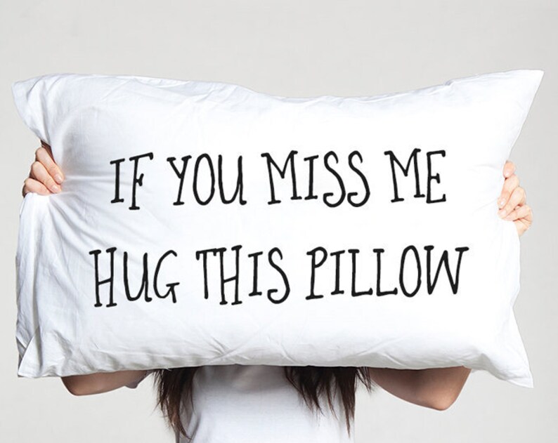 Long Distance Relationship Gift Pillow Case Boyfriend Love Etsy