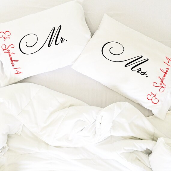 Mrs pillow cases Bridal Shower The Princess Bride Pillowcase Set, gift