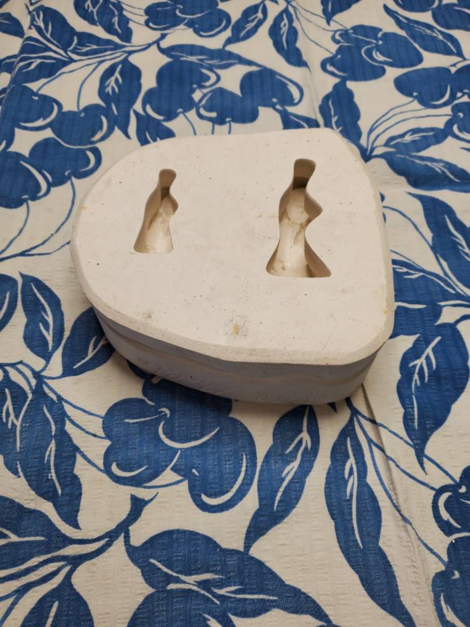 Vintage Ceramic Slip Mold Bell Molds 2656 Two Small Dolls Etsy UK