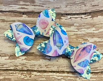 Seashell Hair Bow Summer Hair Bow At The Beach Hair Bow