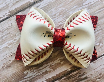 baby baseball bow