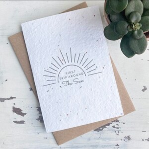 Premier voyage autour du Soleil - Carte 1er anniversaire