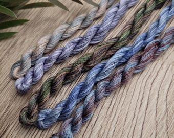 Hilo de bordar teñido a mano Eucalyptus Mist – Set de hilos de la colección australiana