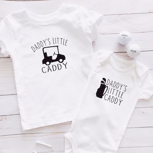 Body Daddy's Little Caddy, Koszulka dla malucha Daddy's Little Caddy, Body golfowe, Koszulka golfowa dla malucha, Body na Dzień Ojca