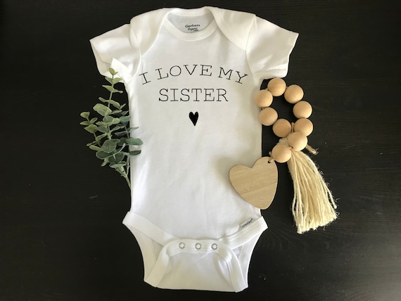 i love my big sister onesie