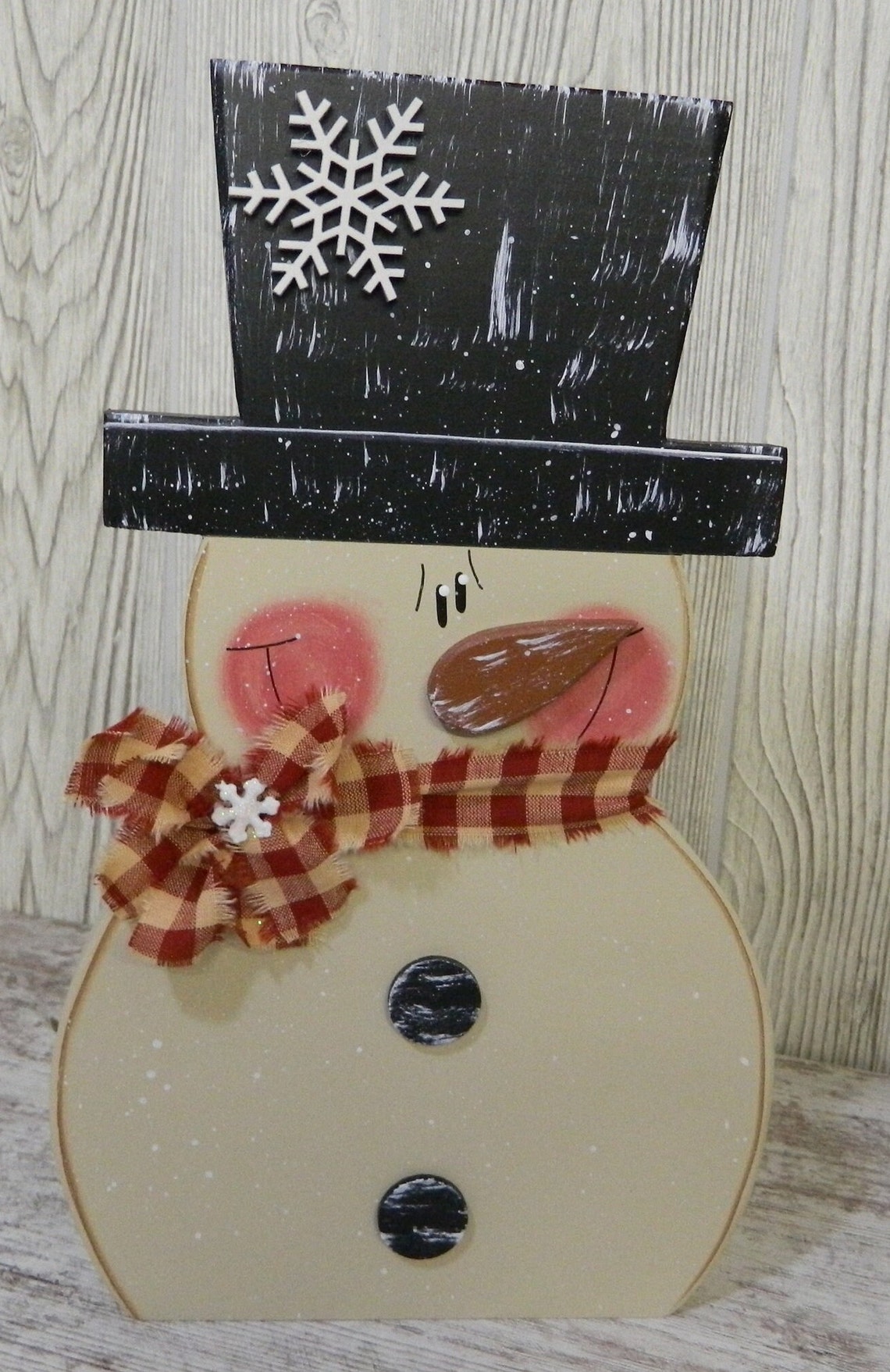 Snowman Paper Towel Holder/toilet Paper Etsy