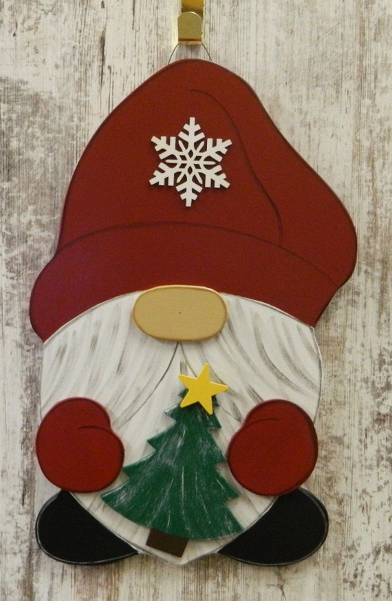 Christmas Gnome Door Hanger/gnome Decoration/christmas Etsy